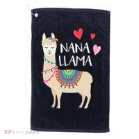 Nana Llama Cute Love Llamas & Alpacas Gift Tees Golf Towel thumb 0