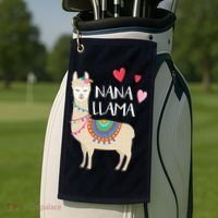 Nana Llama Cute Love Llamas & Alpacas Gift Tees Golf Towel thumb 2