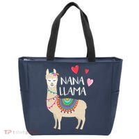 Nana Llama Cute Love Llamas & Alpacas Gift Tees Tote Bag thumb 0