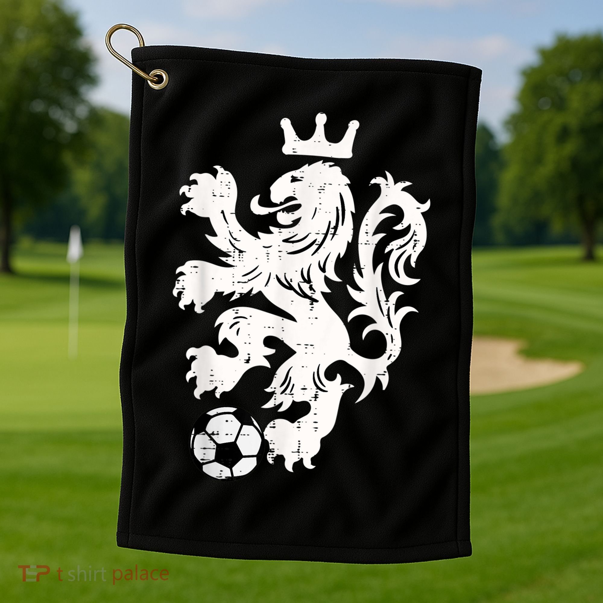 Netherlands Lion Dutch Orange Soccer Fan    Golf Towel