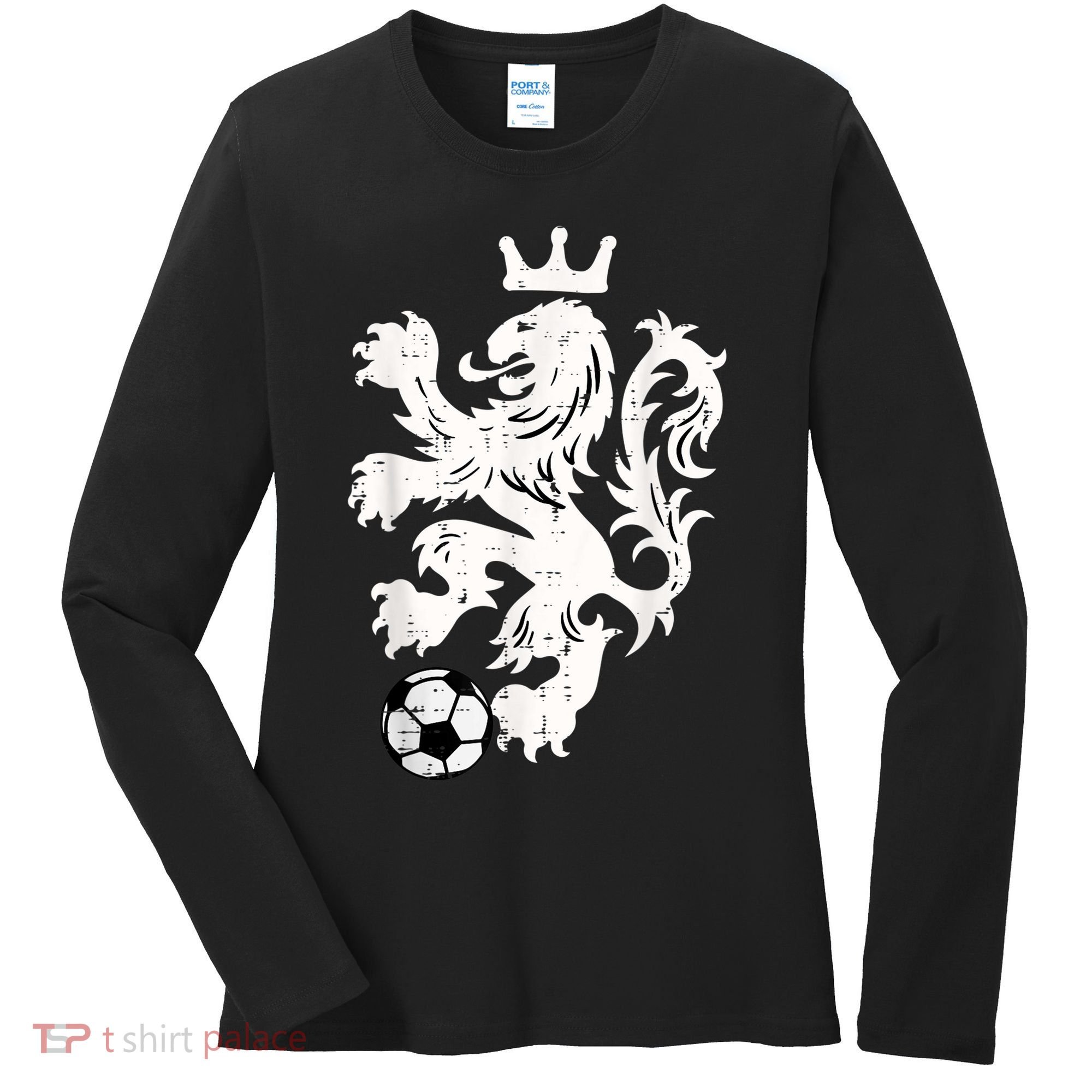 Netherlands Lion Dutch Orange Soccer Fan    Women's Long Sleeve Shirt