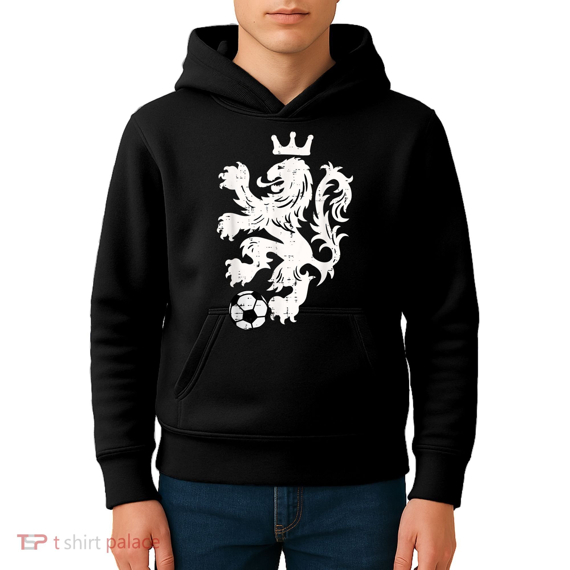 Netherlands Lion Dutch Orange Soccer Fan    Kids Hoodie