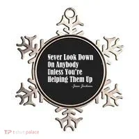 Never Look Down On Anybody Unless You’re Helping Them Up Jesse Jackson Ornament thumb 0