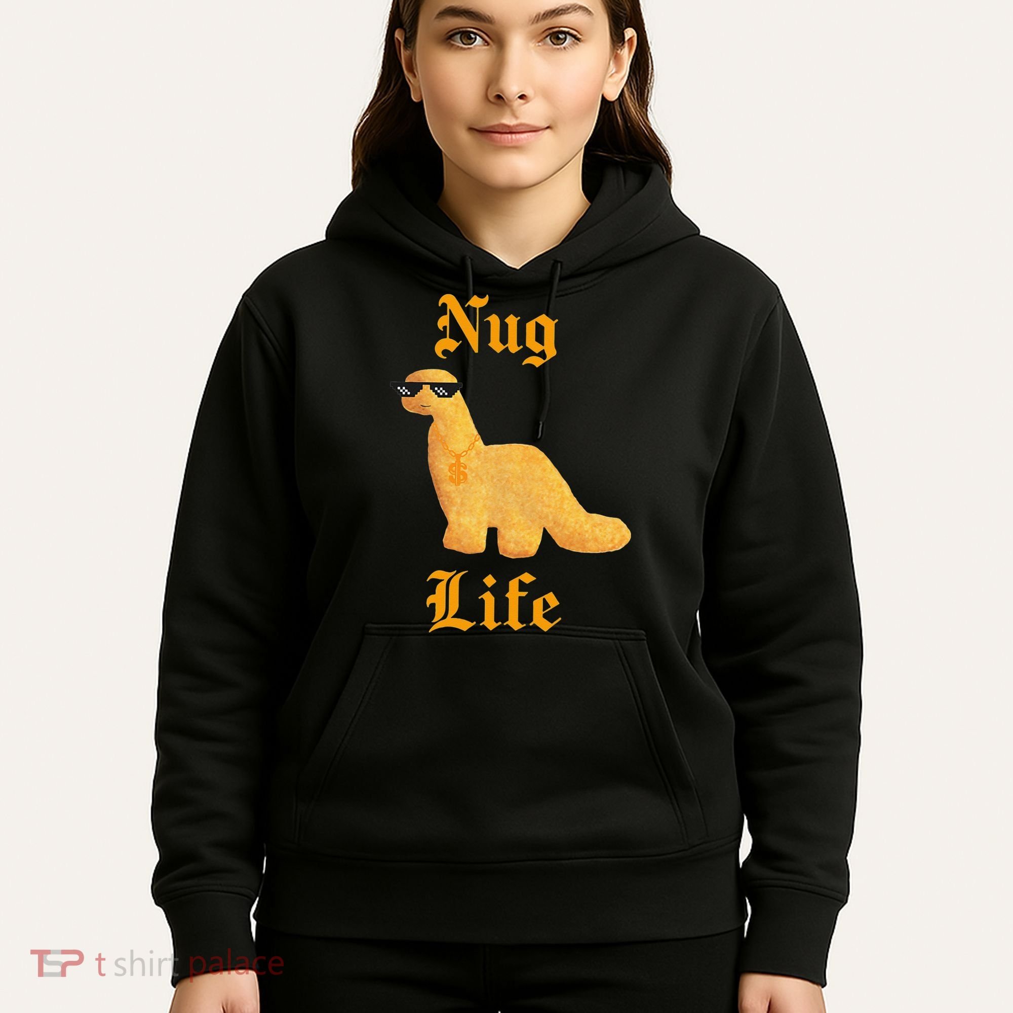 Nug Life Dino Nuggs Dino Chicken Nuggets Dinosaur Nugget Hoodie