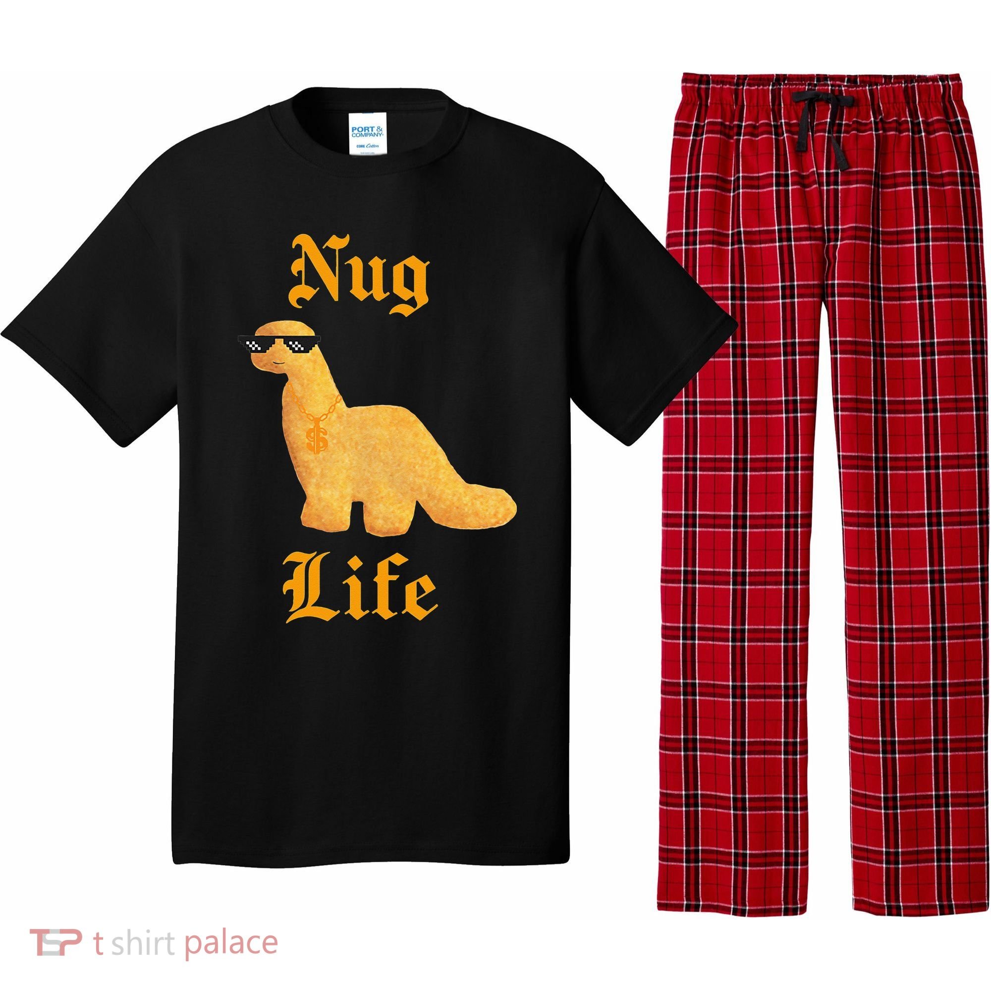 Nug Life Dino Nuggs Dino Chicken Nuggets Dinosaur Nugget Pajama Set
