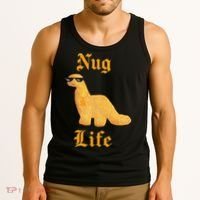 Nug Life Dino Nuggs Dino Chicken Nuggets Dinosaur Nugget Tank Top thumb 3