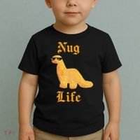 Nug Life Dino Nuggs Dino Chicken Nuggets Dinosaur Nugget Toddler T-Shirt thumb 2
