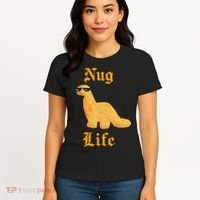 Nug Life Dino Nuggs Dino Chicken Nuggets Dinosaur Nugget Women's T-Shirt thumb 4