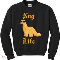 Nug Life Dino Nuggs Dino Chicken Nuggets Dinosaur Nugget Kids Sweatshirt thumb 0