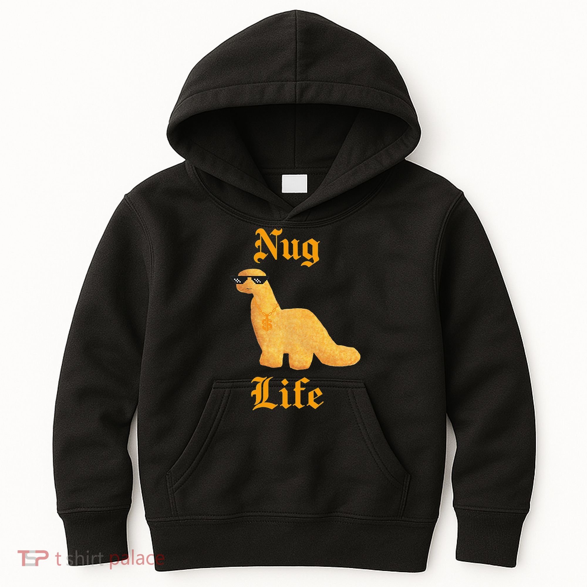 Nug Life Dino Nuggs Dino Chicken Nuggets Dinosaur Nugget Kids Hoodie