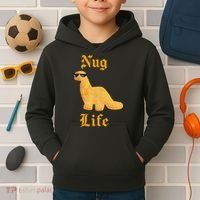 Nug Life Dino Nuggs Dino Chicken Nuggets Dinosaur Nugget Kids Hoodie thumb 2