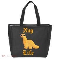 Nug Life Dino Nuggs Dino Chicken Nuggets Dinosaur Nugget Tote Bag thumb 0