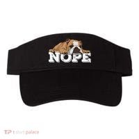 Nope Lazy English Bulldog Dog Lover TShirt Visor thumb 0
