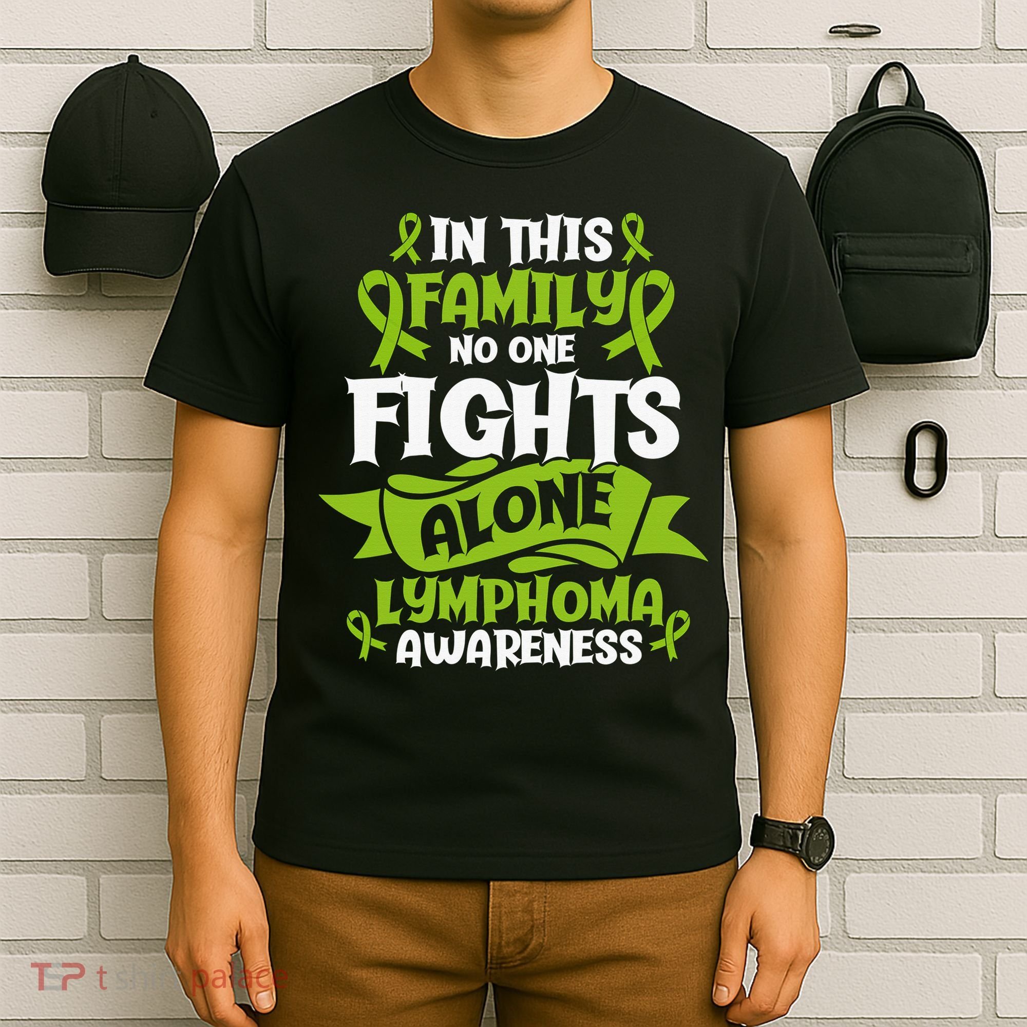 Non-Hodgkin Lymphoma Family Support Cancer Awareness T-Shirt