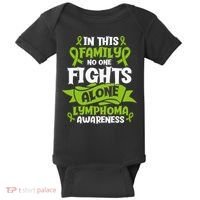 Non-Hodgkin Lymphoma Family Support Cancer Awareness Baby Bodysuit thumb 0