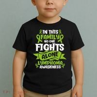 Non-Hodgkin Lymphoma Family Support Cancer Awareness Toddler T-Shirt thumb 2