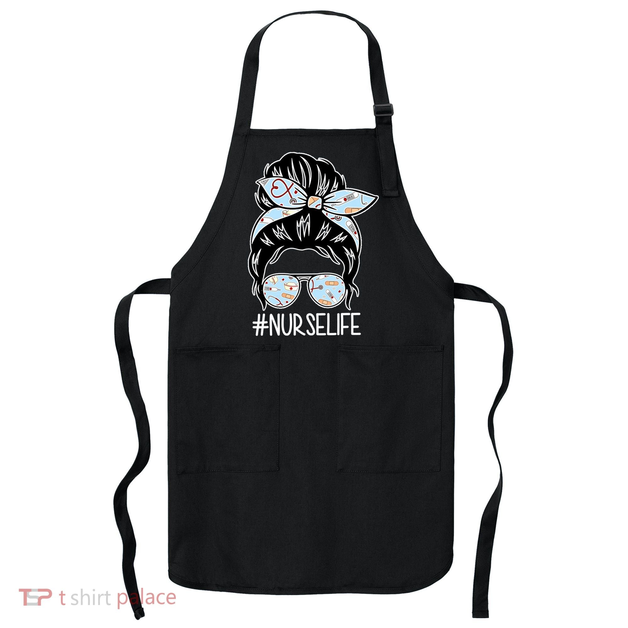 Nurse Life Female Bun Apron