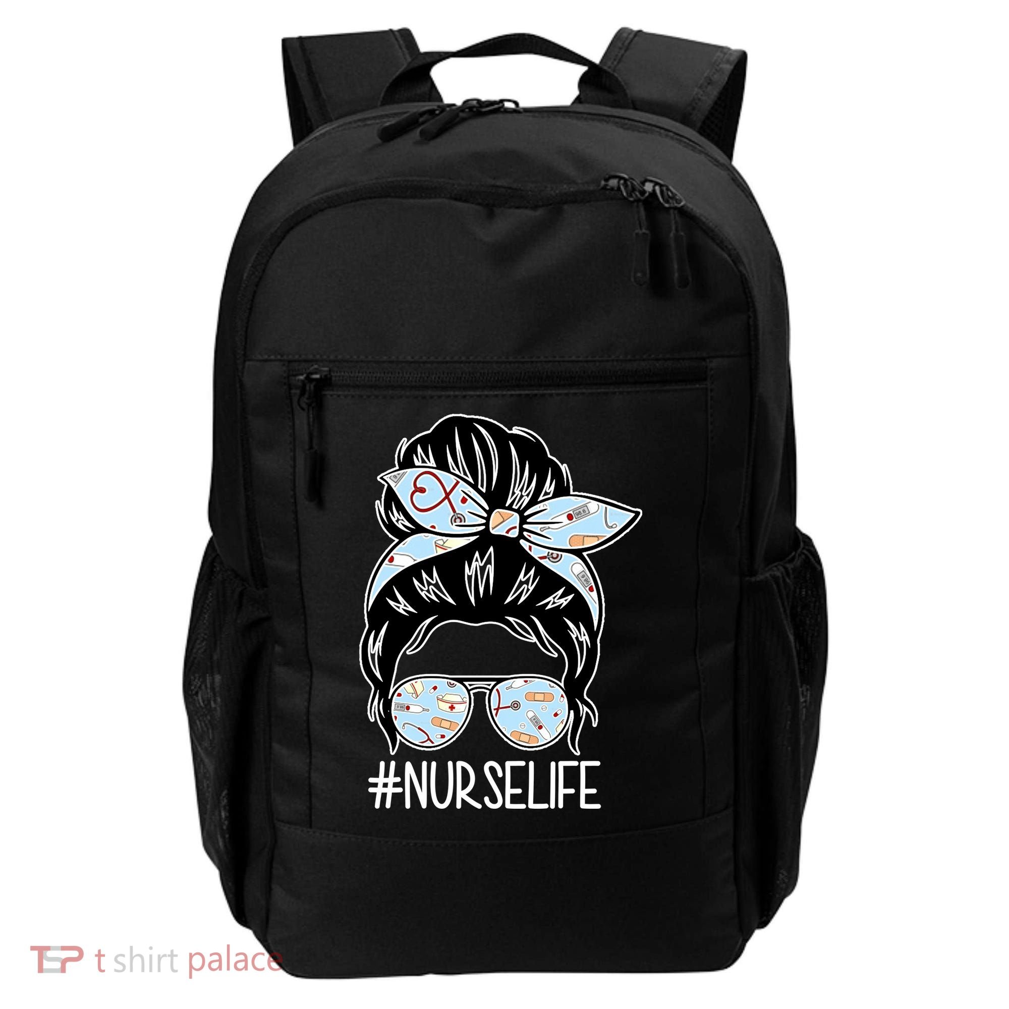 Nurse Life Female Bun Backpack