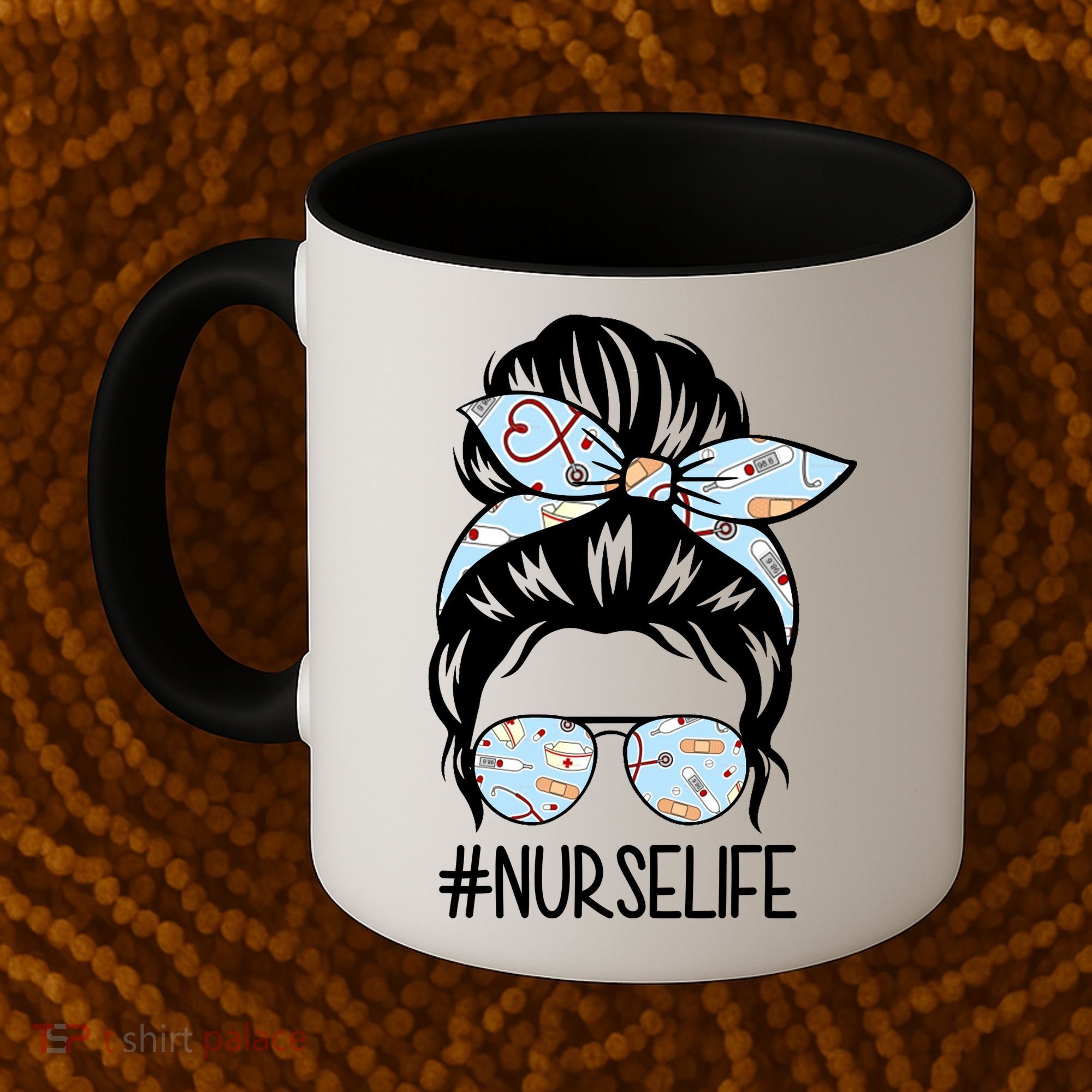Nurse Life Female Bun Coffee Mug