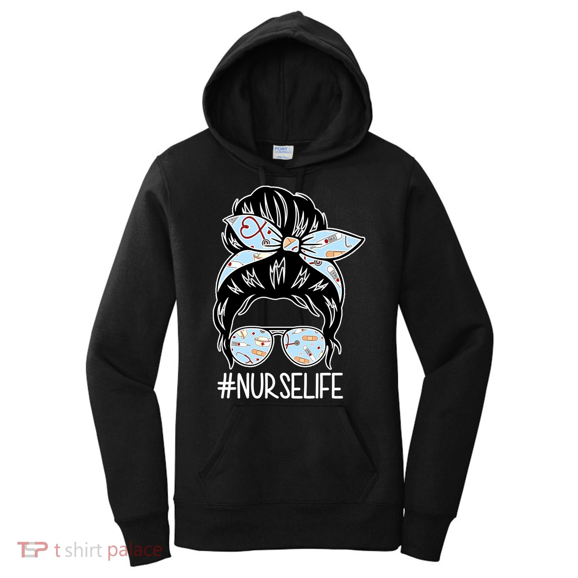 Nurse Life Female Bun Women's Hoodie