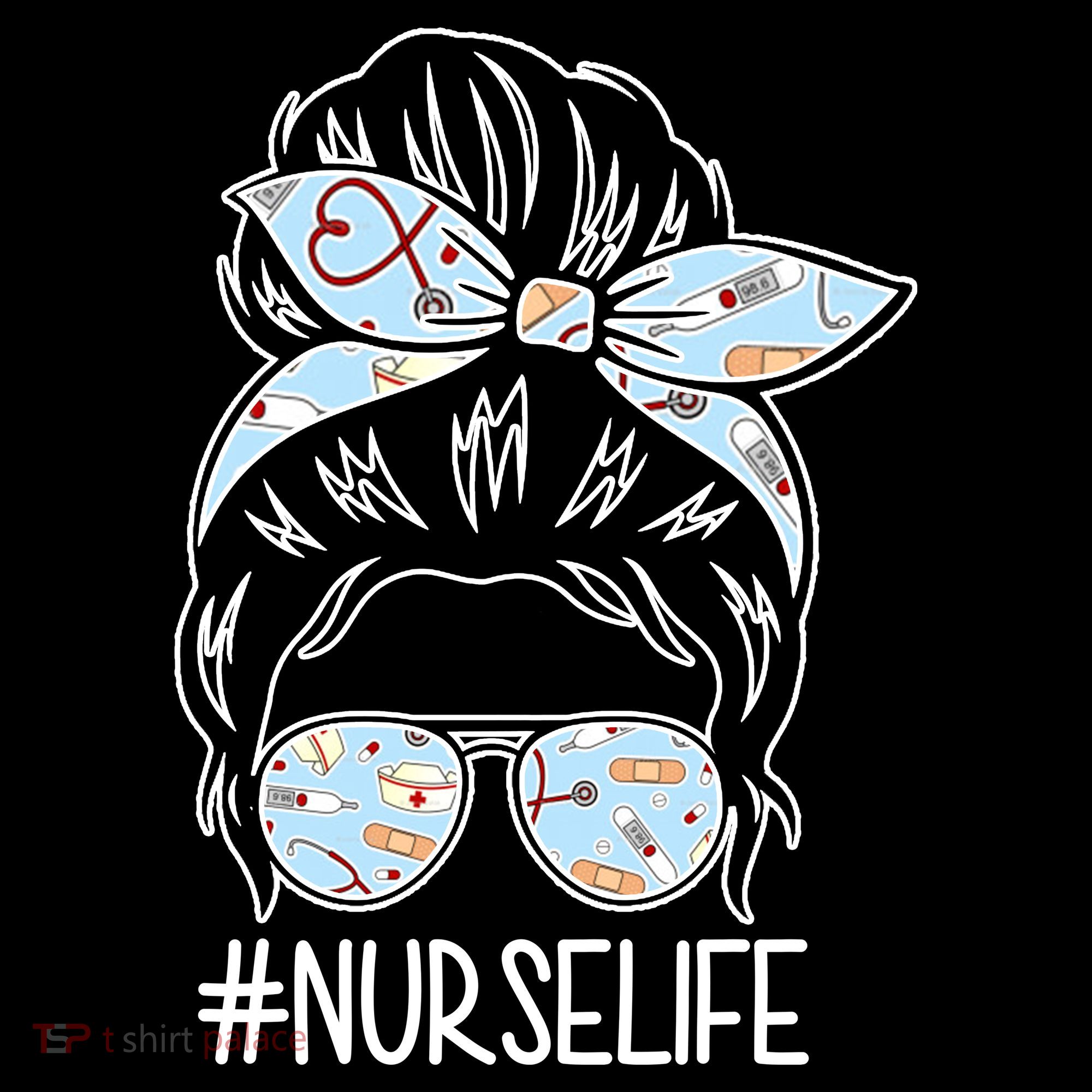 Nurse Life Female Bun Women's Hoodie