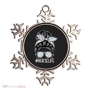 Nurse Life Female Bun Ornament