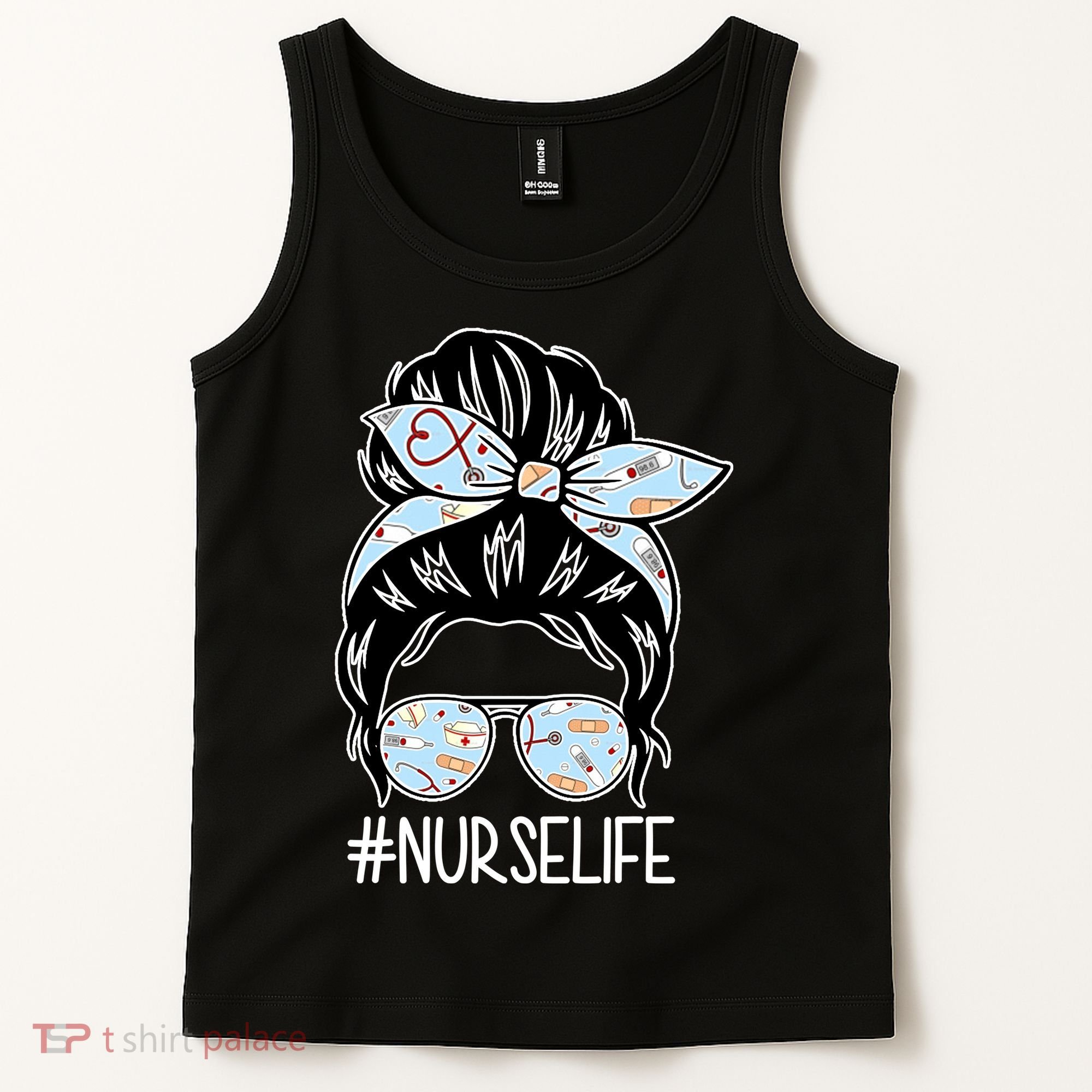 Nurse Life Female Bun Tank Top