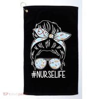 Nurse Life Female Bun Golf Towel thumb 0