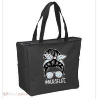 Nurse Life Female Bun Tote Bag thumb 2