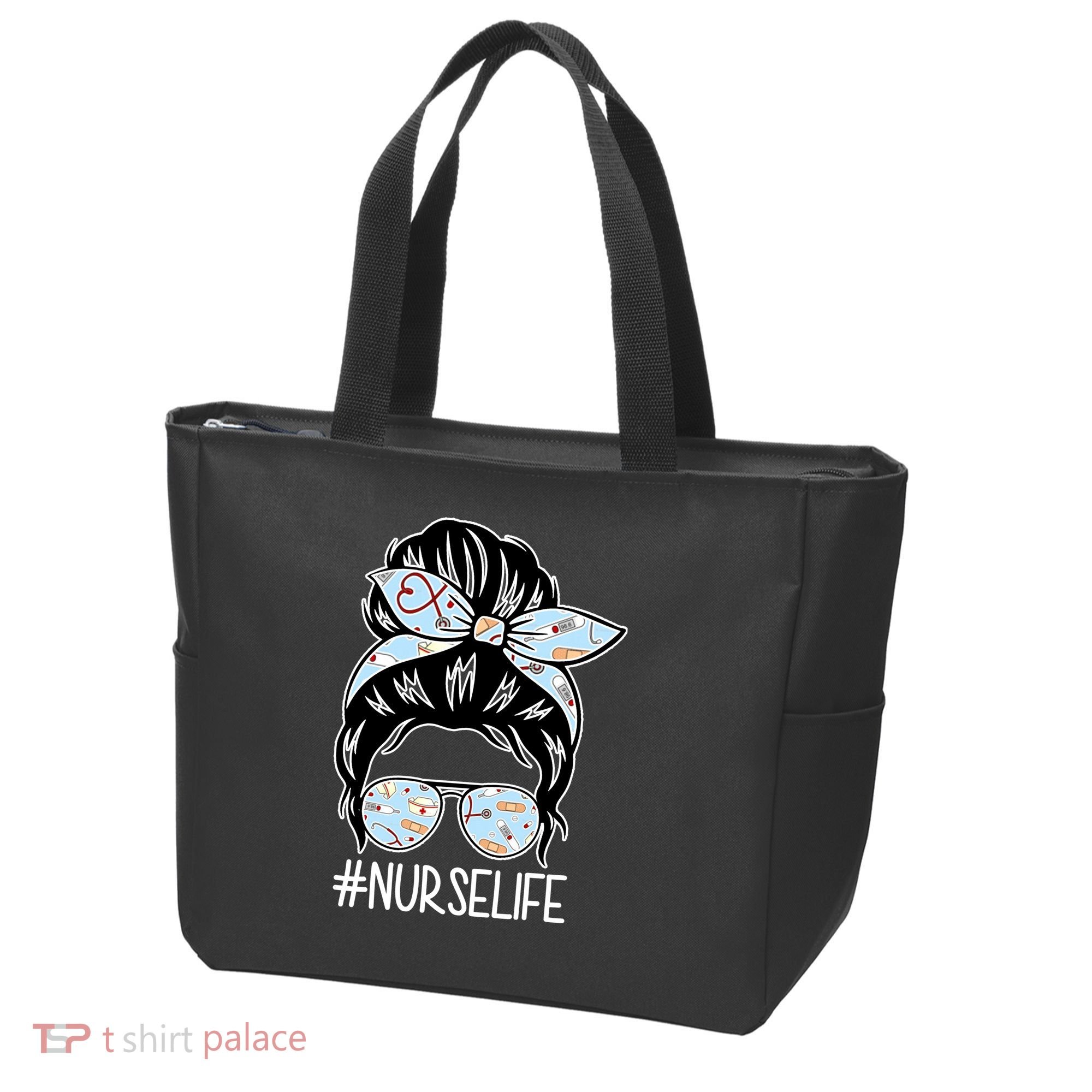 Nurse Life Female Bun Tote Bag