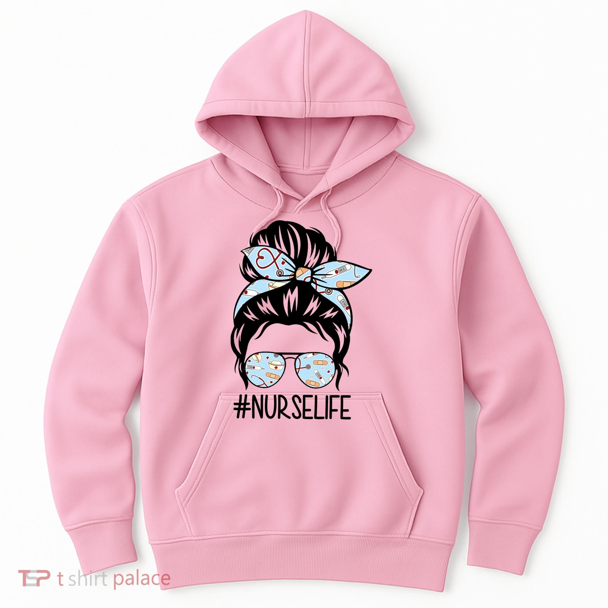 Nurse Life Female Bun Hoodie