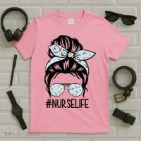 Nurse Life Female Bun T-Shirt thumb 5