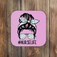 Nurse Life Female Bun Coaster thumb 0
