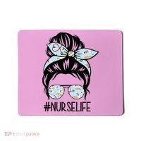 Nurse Life Female Bun Mousepad thumb 0