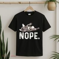 Nope Lazy French Bulldog Dog Lover Gift T-Shirt thumb 2