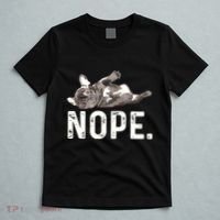 Nope Lazy French Bulldog Dog Lover Gift T-Shirt thumb 5