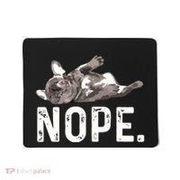 Nope Lazy French Bulldog Dog Lover Gift Mousepad thumb 0