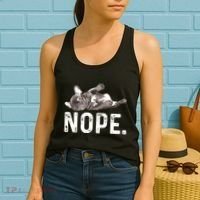Nope Lazy French Bulldog Dog Lover Gift Women's Tank Top thumb 2