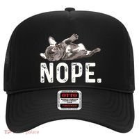 Nope Lazy French Bulldog Dog Lover Gift Hat thumb 0