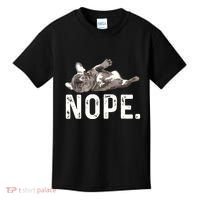 Nope Lazy French Bulldog Dog Lover Gift Kids T-Shirt thumb 0