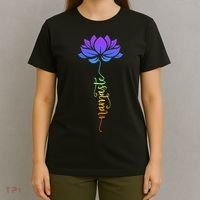 Namaste Lotus Flower Meditation Yoga T-Shirt thumb 4