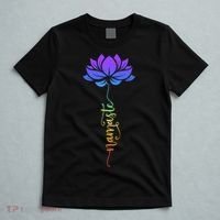 Namaste Lotus Flower Meditation Yoga T-Shirt thumb 5