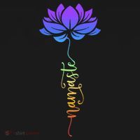 Namaste Lotus Flower Meditation Yoga T-Shirt thumb 7