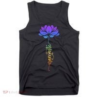 Namaste Lotus Flower Meditation Yoga Tank Top thumb 0