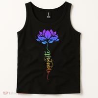 Namaste Lotus Flower Meditation Yoga Tank Top thumb 2
