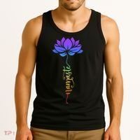 Namaste Lotus Flower Meditation Yoga Tank Top thumb 3