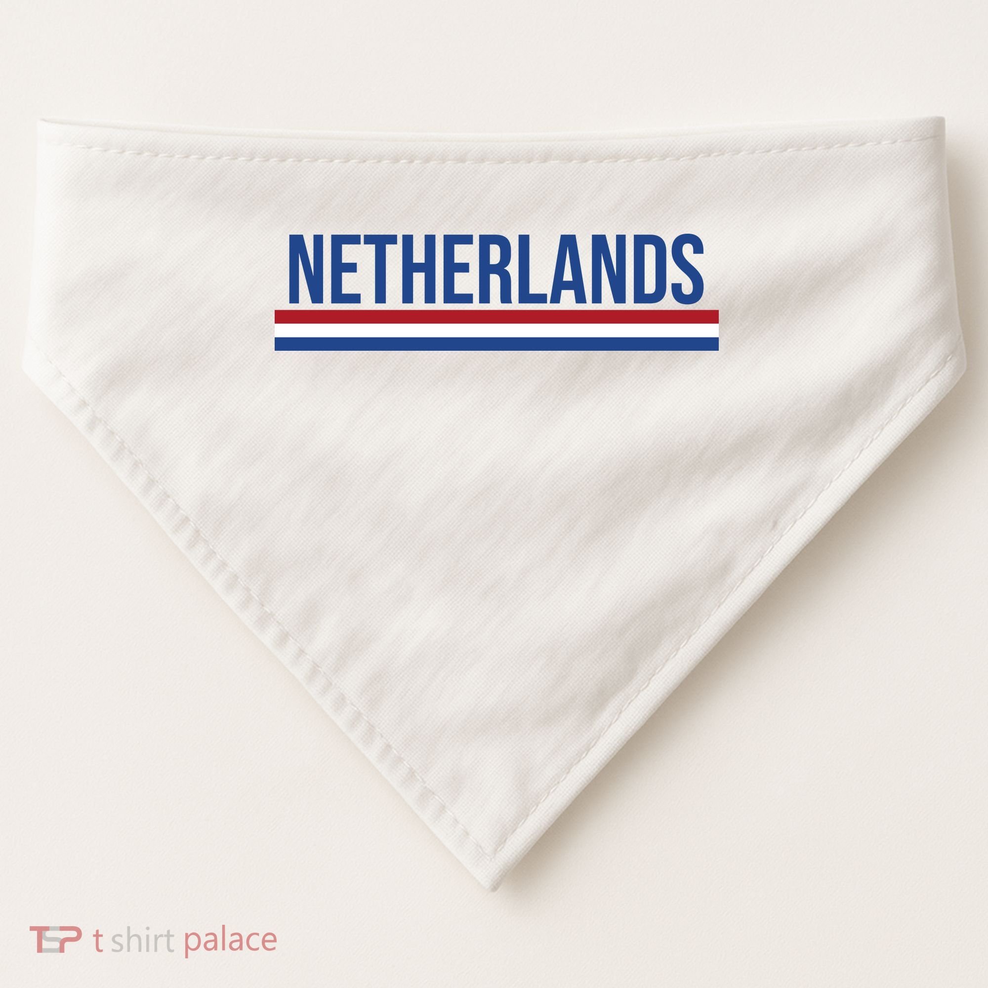 Netherlands Logo Gift USA-Made Doggie Bandana