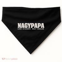 Nagypapa Like Grandpa Only Cooler Hungarian Grandfather Gift USA-Made Doggie Bandana thumb 0