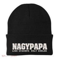 Nagypapa Like Grandpa Only Cooler Hungarian Grandfather Gift Beanie thumb 0