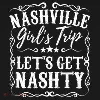 Nashville Lets Get Nashty Bachelorette Party Girls Trip Gift Coaster thumb 2